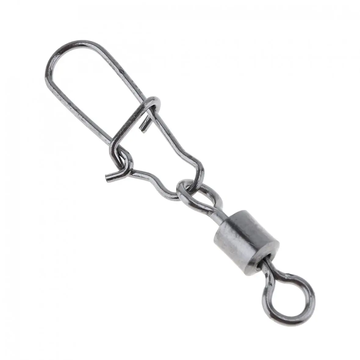 96pcs/lot 2# 3# 4# 6# 8# 10# Carbon Steel Fishing Connector Bearing Rolling Swivel 8 Ring with Enhanced Pin and Lure Box - купить по