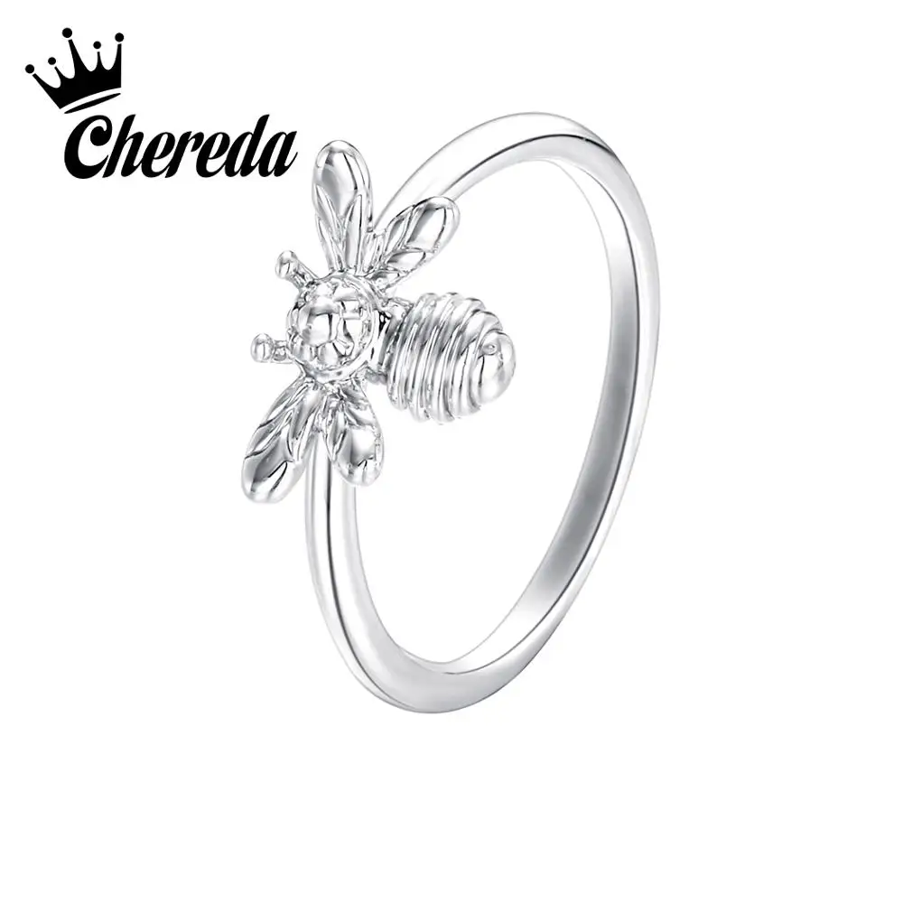 

Chereda Antique Bee Wedding Rings for Women Cute Animal Engagement Ring Christmas Gifts for Women bijouterie