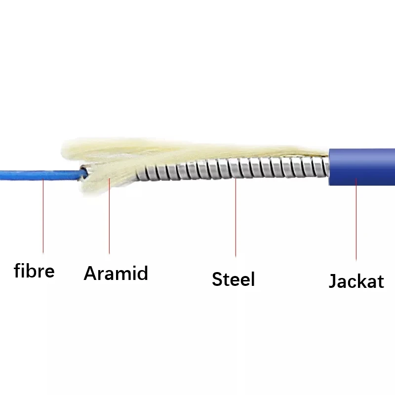 60mtr бронированный волоконный патч-корд Simplex Fiber SM SC FC ftth Перемычка 1-жильный