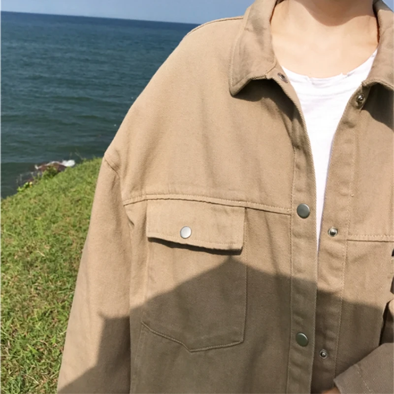 

2018 Autumn Spring New Fashion Women's Clothing Turn-Down Collar Clothes Loose Harajuku Female Boutique Casual Coat YZH412