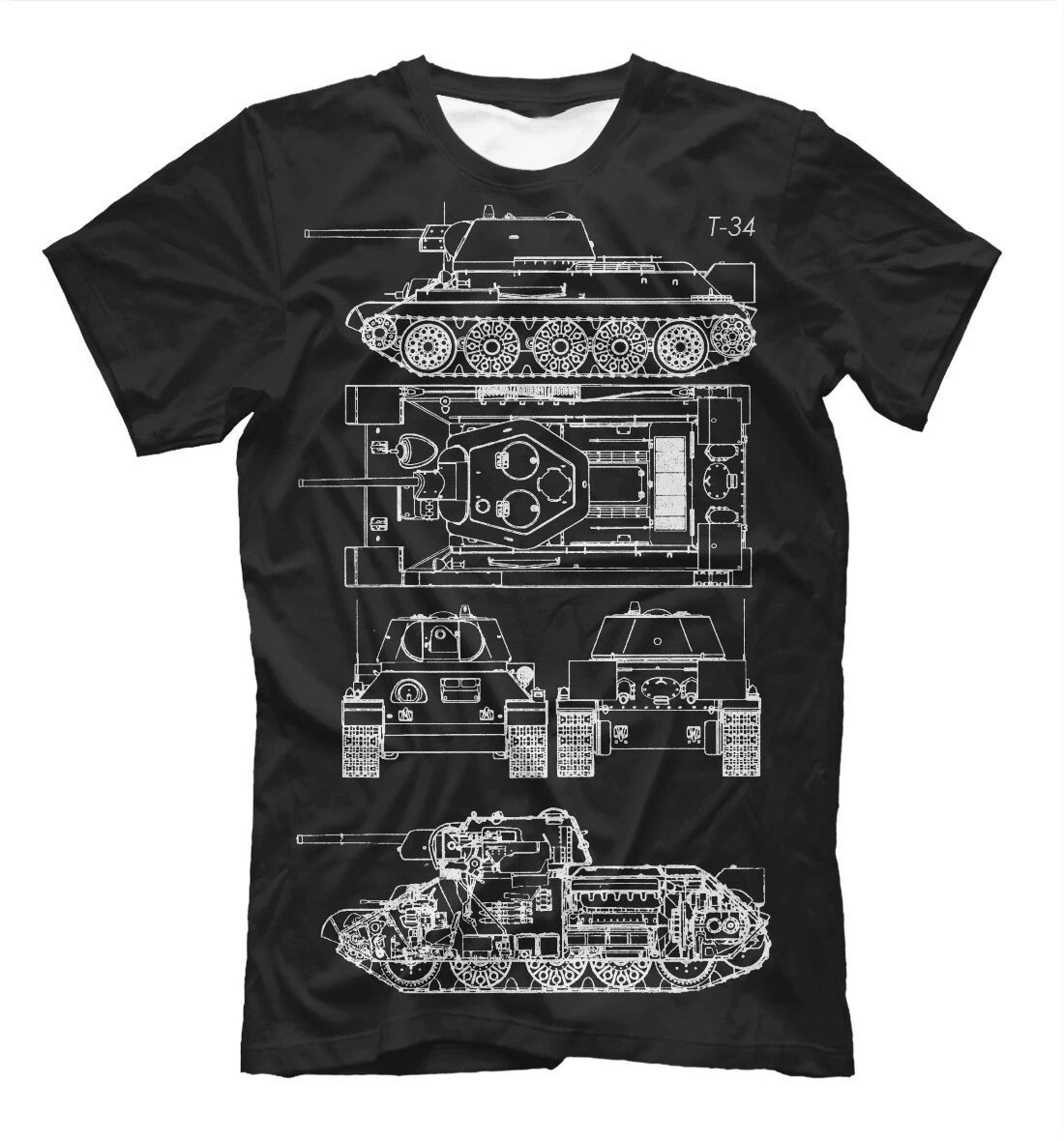 T 34 майка футболка WOT world of tanks 3XL игра печать одежда бойфренд подарок|Мужские