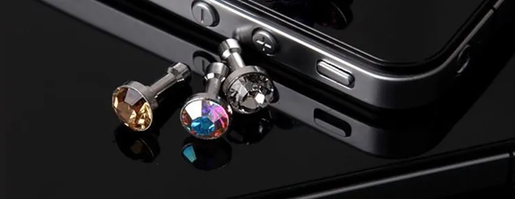 10 шт. Алмазная Пылезащитная заглушка для HTC Samsung Galaxy s6 iphone 6 plus 5s 5 3 мм Наушники