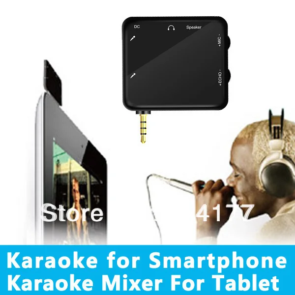Бесплатная доставка Портативный Мини 3 5 мм караоке-плеер под микрофон для