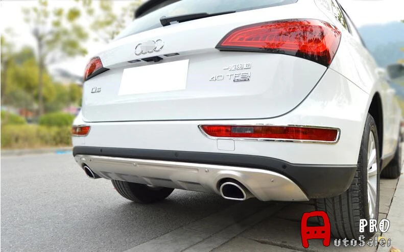 Нержавеющая матовая защита переднего и заднего бампера противоскользящая