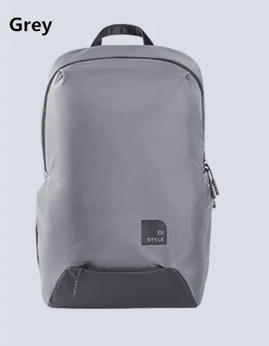 Оригинальная модная спортивная сумка Xiaomi 23L, тонкий рюкзак для путешествий из полиэстера, прочная водонепроницаемая уличная сумка для мужчин и женщин, для студентов - Цвет: Серый