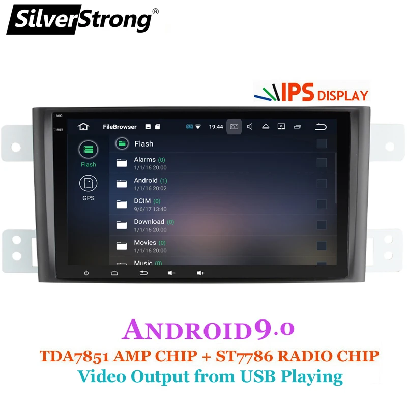SilverStrong 2Din Android9.0 ips панель автомобильный dvd плеер для SUZUKI Grand Vitara Радио Навигация