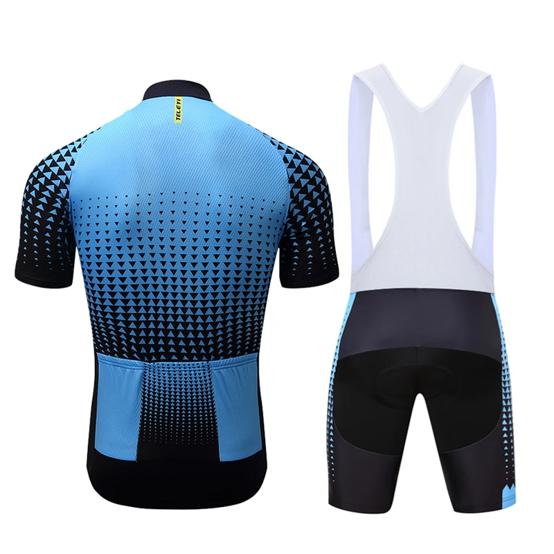 TELEYI мужские летние дышащие майки для велоспорта Ropa Ciclismo, одежда для велоспорта, футболка с короткими рукавами и шорты с нагрудником, комплект XS-4XL