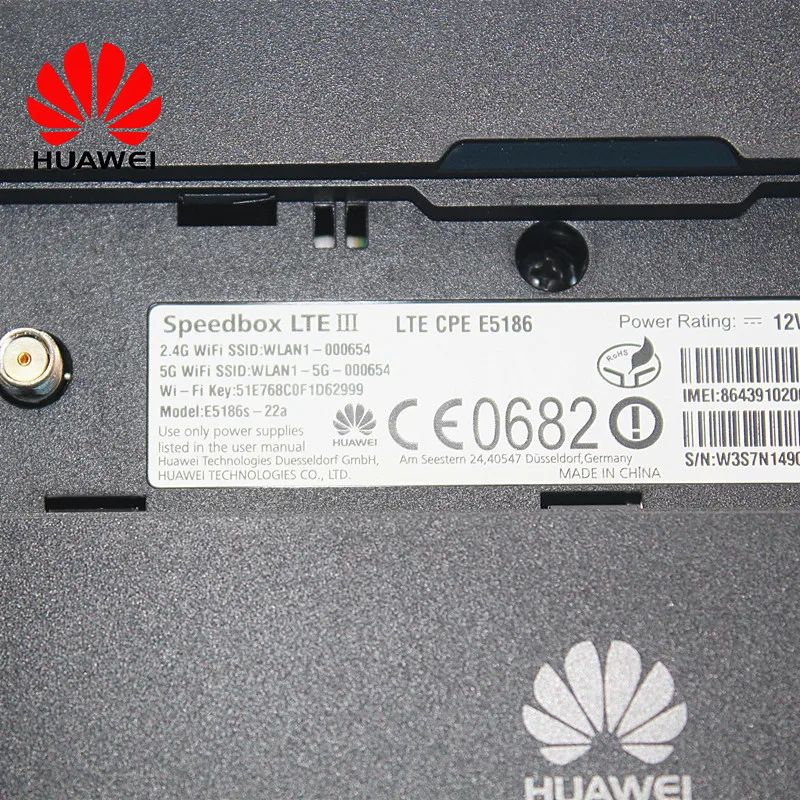 Разблокированный используется Huawei E5186 E5186s 22a с антенной 4G LTE 300 Мбит/с CPE