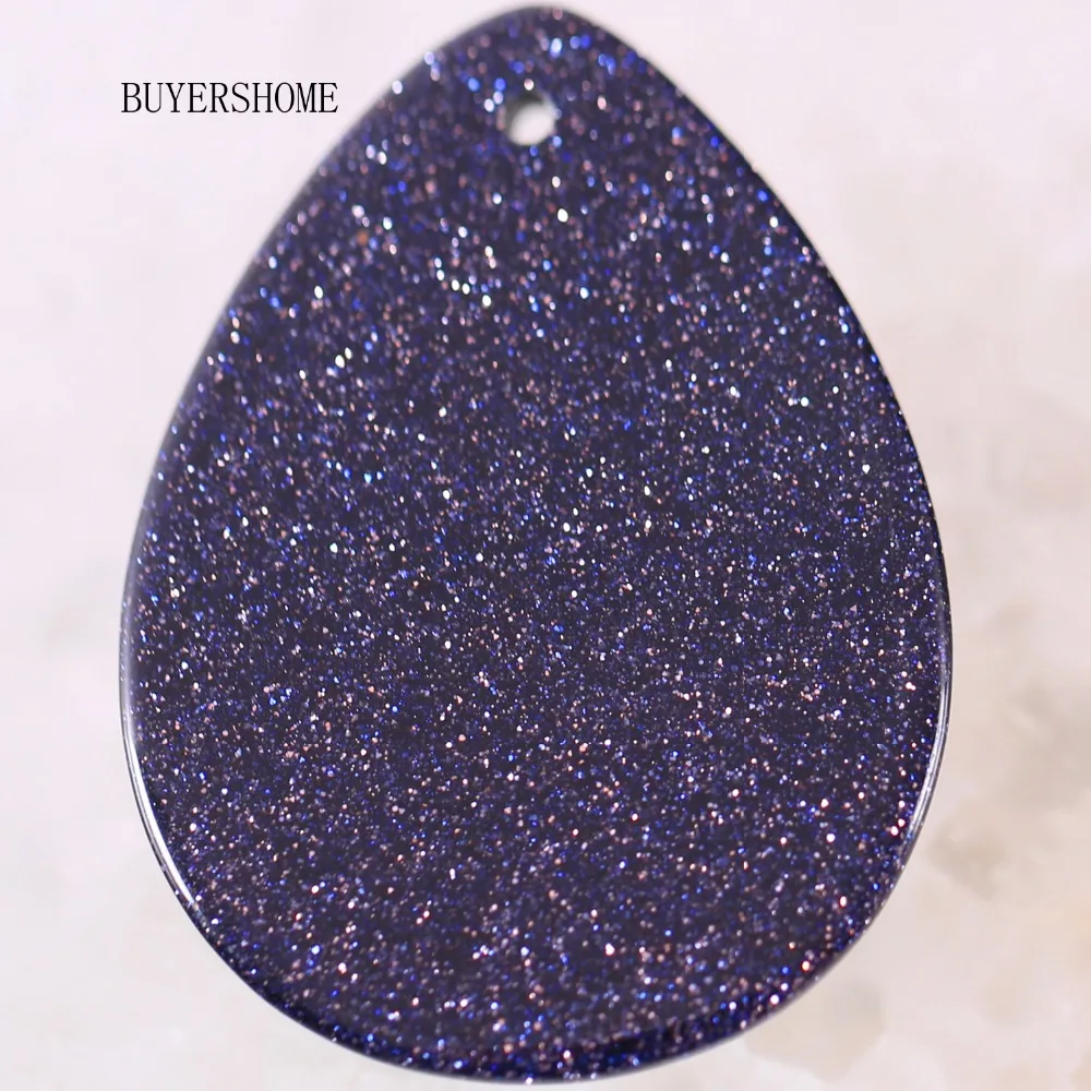 Free Shipping Natural Stone Water Drop Blue Sandstone Pendant 1Pcs K218 | Украшения и аксессуары