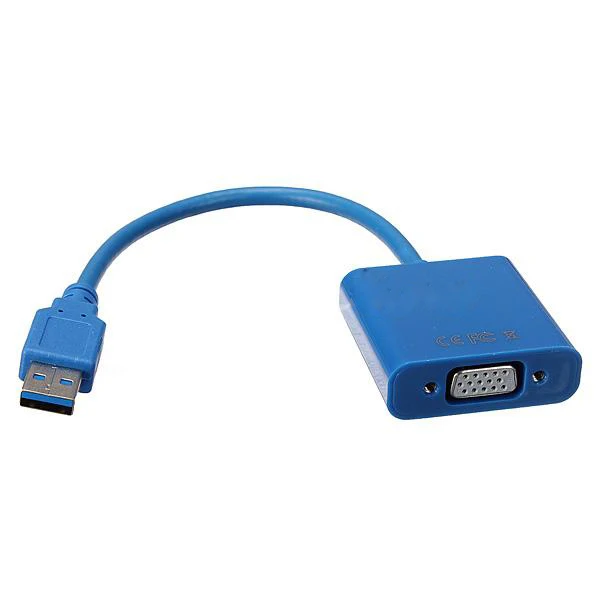 Совершенно новый USB 3 0 к VGA дисплей Внешний видео кабель Шнур адаптер для Win 7 8|to