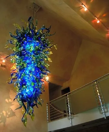 Оптовая продажа популярная разноцветная декоративная стеклянная люстра Chihuly