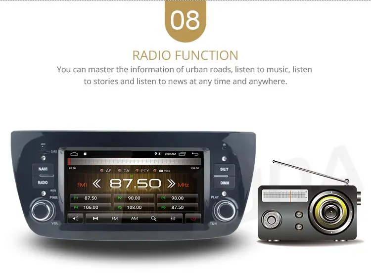 LJDA Android 10,0 автомобильный dvd-плеер для FIAT DOBLO 2010- wifi Автомобильный мультимедийный Стерео gps 1 Din автомагнитола четырехъядерный аудио стерео
