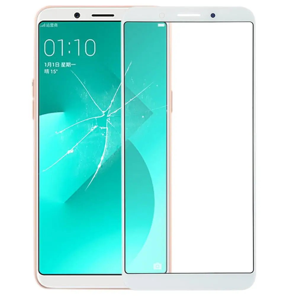 Переднее внешнее стекло крышка объектива Ремонт для OPPO A83 R15 A73 R7 Plus LCD черный/белый