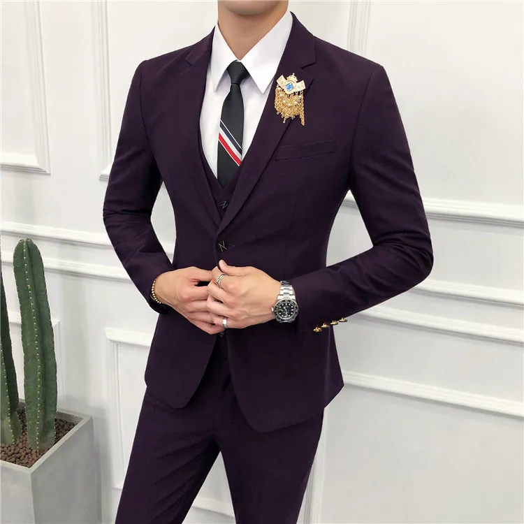 2019 темно зеленые фиолетовые красные костюмы для мужчин брендовые весенние