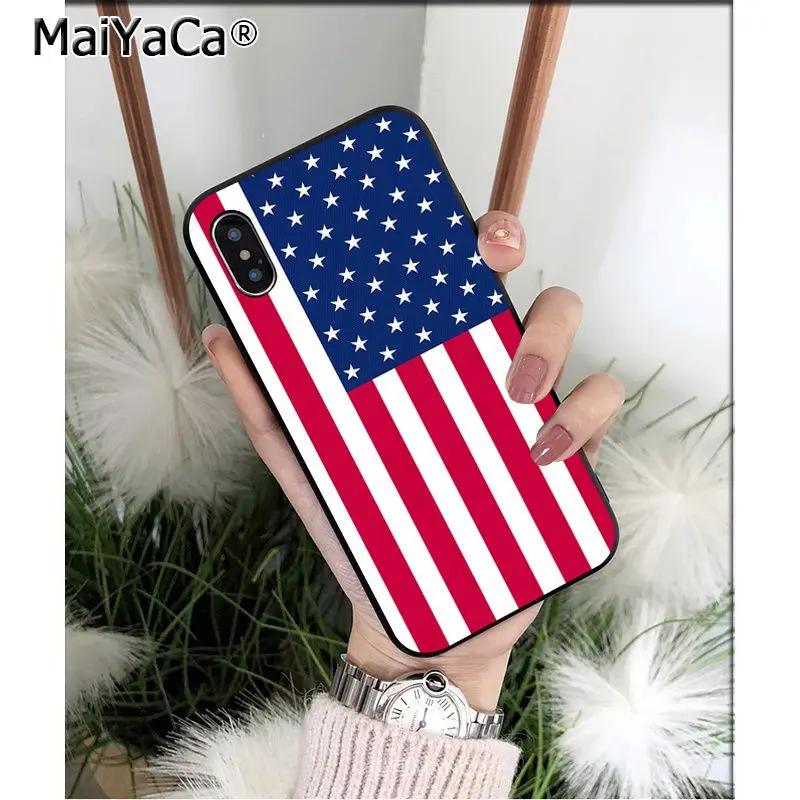 MaiYaCa американский флаг, США ТПУ Мягкие аксессуары для телефона чехол для Apple iPhone 8 7 6 6S Plus X XS MAX 5 5S SE XR мобильный чехол - Цвет: A12