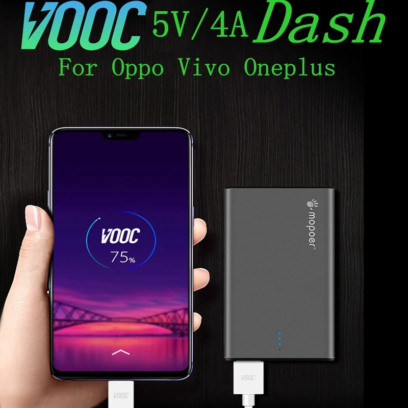 Lwizing 10000 mah Мощность банк 4A Vooc тире Портативный Зарядное устройство для Oneplus 6 T 5 Oppo