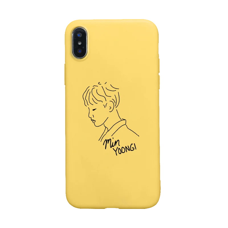 Euphoria Boys KPOP Mans мягкий силиконовый черный чехол для телефона чехол для iPhone 5 5S SE 6 6s 7 8 plus X Xs XR MAX kim namjun seokjin - Цвет: Y-1085