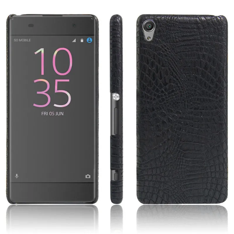 For Sony XA F3111 F3112 Case Crocodile Grain PU+PC Skin Back Cover Hard Phone Case for Sony Xperia XA F3111 F3112 F3113 F3116