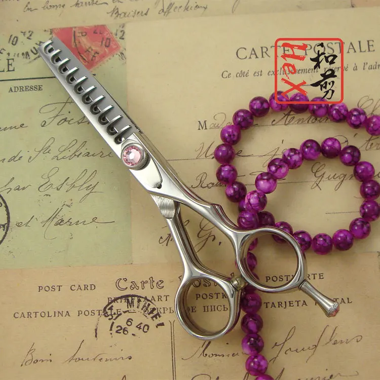 Бесплатный чехол! Филировочные ножницы с двойным лезвием 5 дюйма для