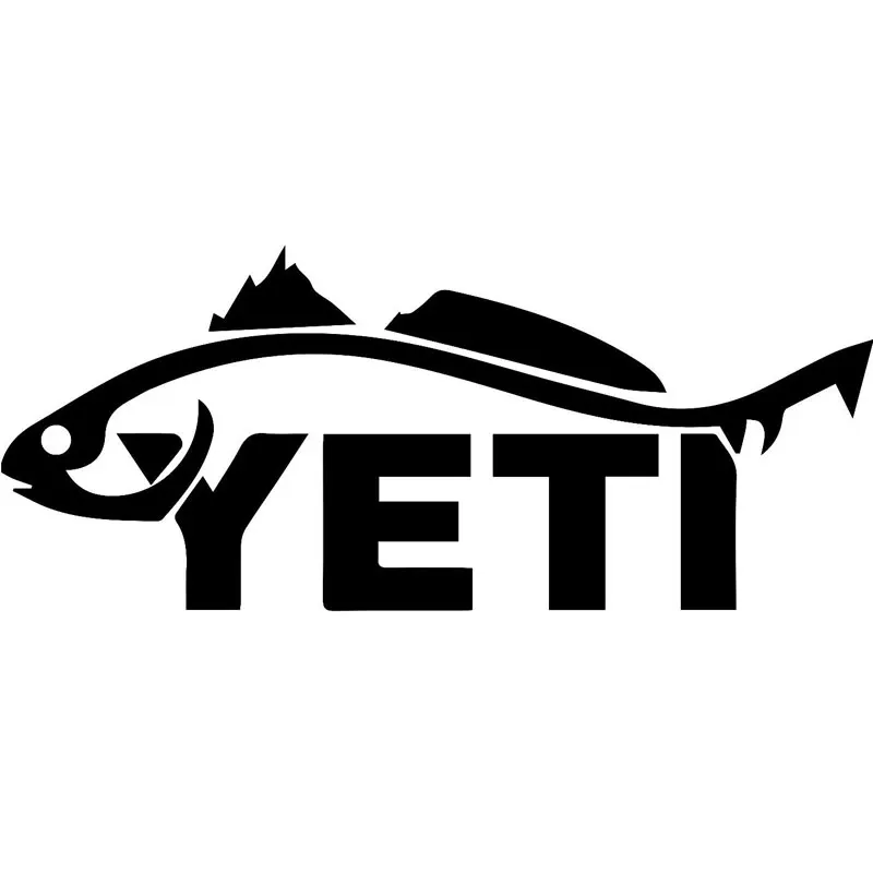 Смешные Стикеры для автомобиля Yeti Fishing JDM 29 2 см * 12 Виниловая наклейка