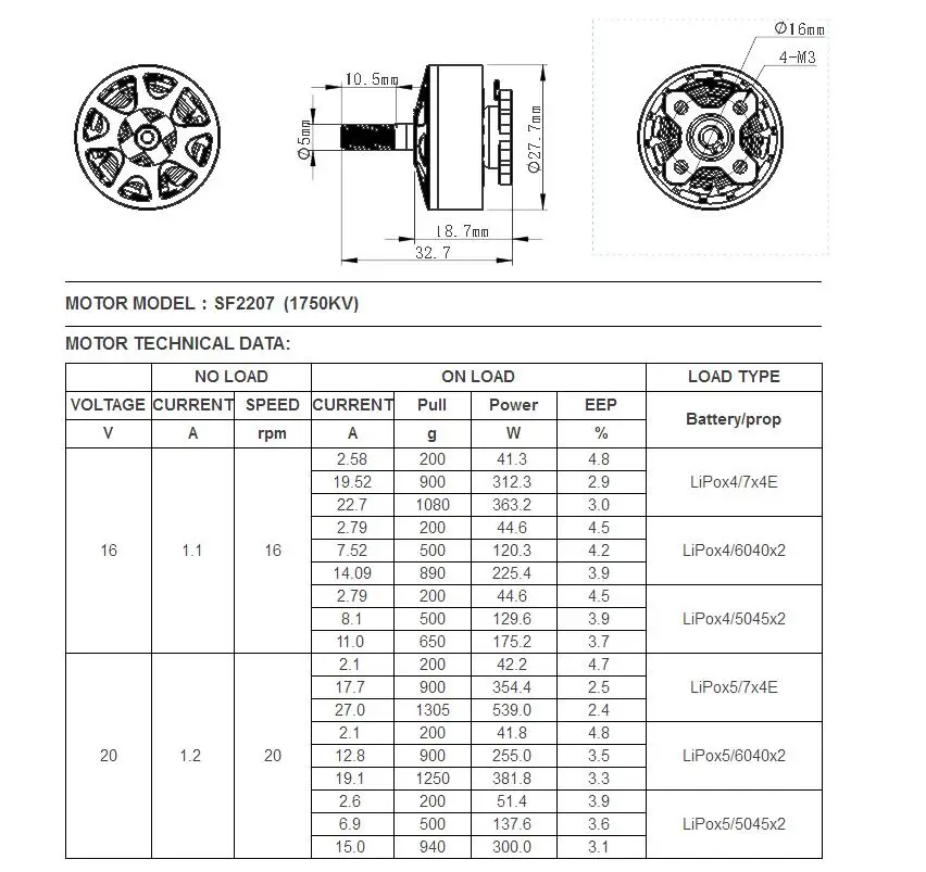 4 шт./лот DYS SUN FUN 2207 1750KV 2400KV 2750KV CW резьба FPV гоночный бесщеточный двигатель для радиоуправляемого дрона квадрокоптера запасные части