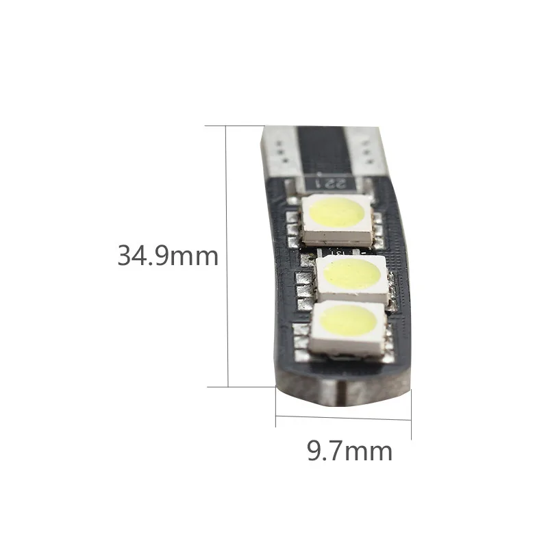 1 шт T10 6SMD 5050 CANBUS W5W 6 светодиодный DC12V без ошибка предупреждения Бесплатная Smd