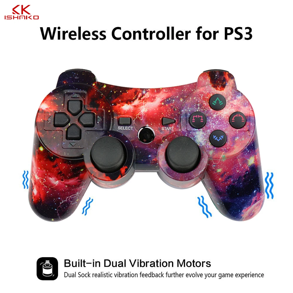 Bluetooth контроллер для sony PS3 геймпад для sony Playstation 3 и для ПК хорошо Высокая емкость литиевая аккумуляторная батарея