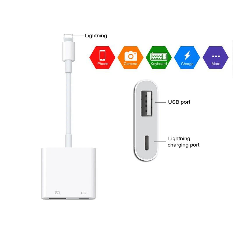 Ingelon multimemory stick Новинка для Lightning USB ридер адаптер внешний разъем клавиатуры iphone ipad