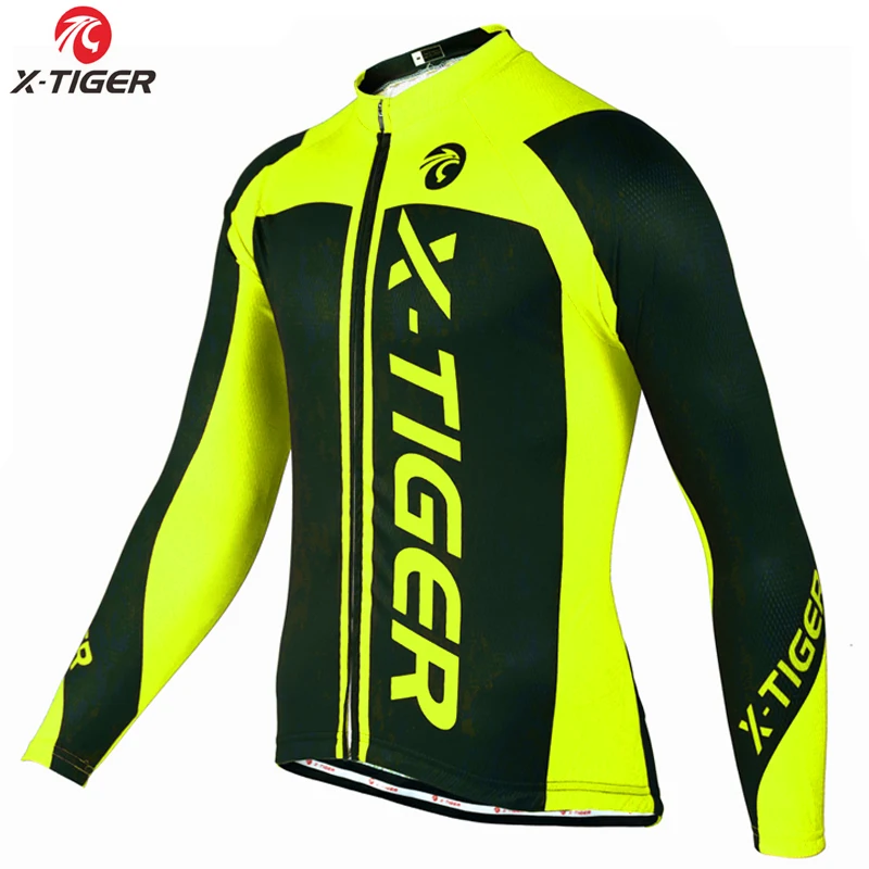 Long Cycling Jerseys X-Tiger Pro велосипедная футболка с длинным рукавом, одежда для горного велосипеда, осенняя одежда для велоспорта, одежда для велоспорта Ropa De Ciclismo - Цвет: Long Cycling Jerseys
