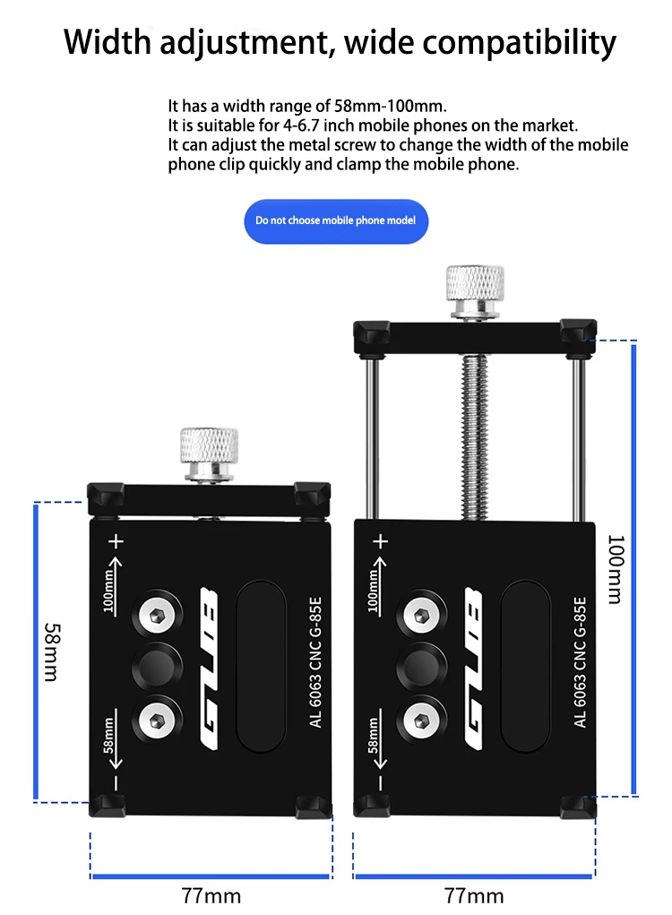 GUB G-85E Алюминиевый USB Перезаряжаемый Мотоцикл держатель телефона электрический велосипедный держатель телефона Поддержка gps для 4,0-6,7 дюймов держатель телефона