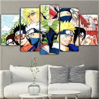 5 шт. постер Naruto аниме холст для живописи Декор в северном стиле дома Куадрос Decoracion Dormitorio Tableau росписи Прямая