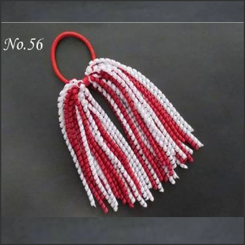 30 pcs korker Ponytail various color streamers hair bows with elastic corker Curly ribbon clip | Аксессуары для одежды