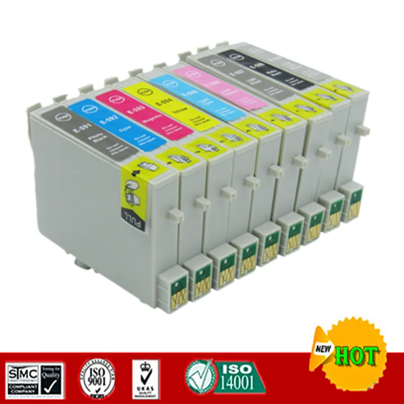 Совместимые чернильные картриджи для T0591-T0599 костюм Epson Stylus Photo R2400 | Компьютеры и