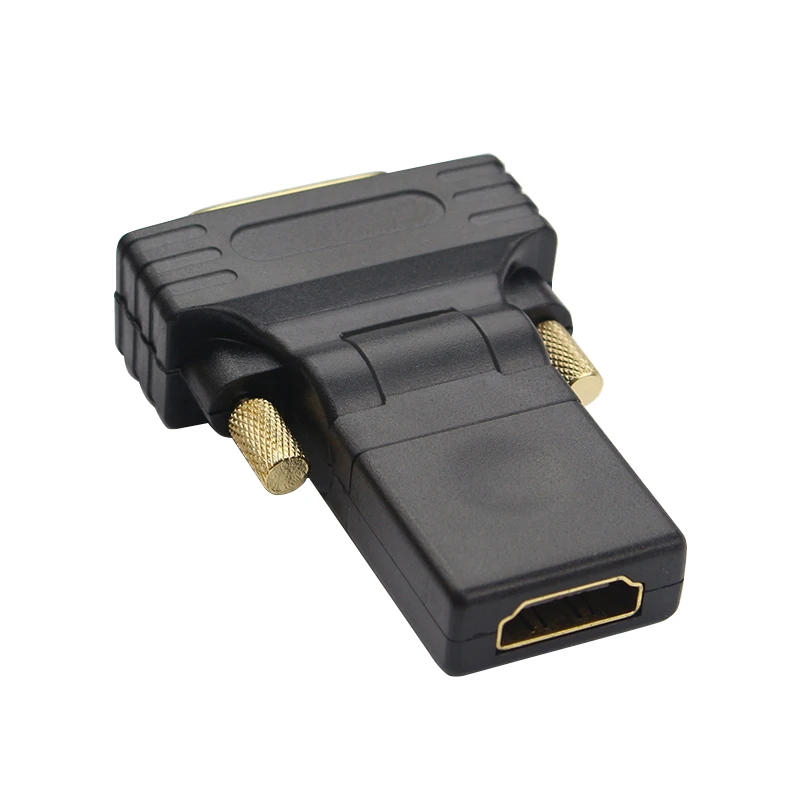 360 градусов вращение мужского и женского пола совместимому с HDMI к DVI-D DVI 24 + 1 Pin