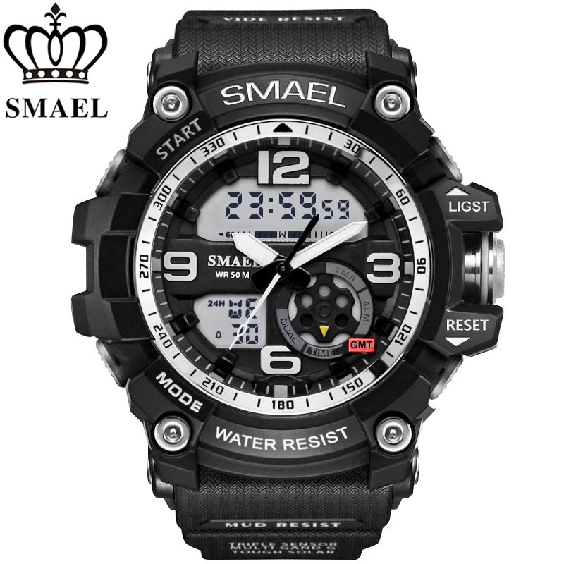 SMAEL Brand Luxury Quartz Watch Men New Style Waterproof Sport Military Watches Mens Casual Digital Wristwatch Relogio Masculin | Наручные