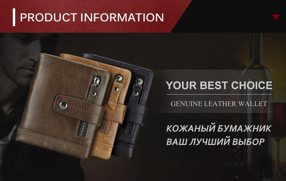 GZCZ кошелек из натуральной кожи для мужчин Portomonee небольшой валлет мужской кошелек для монет портфель Мужской винтажный стиль Hasp Walet на молнии дизайн