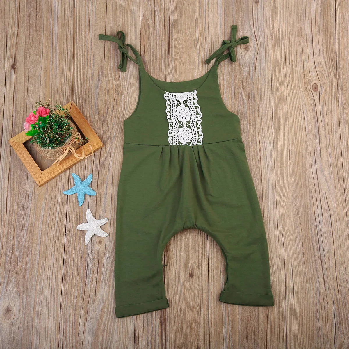 Милый кружевной милый комбинезон для новорожденных девочек и мальчиков с