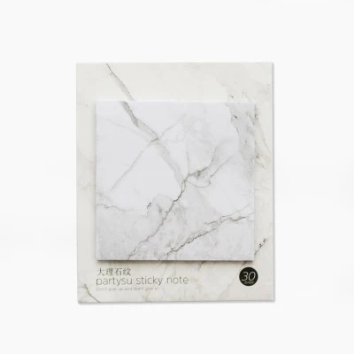 marble Милый Фламинго мраморный блокнот для заметок, липкая закладка для заметок, студенческий планировщик, наклейки для записей, канцелярские, офисные заметки, Новинка - Цвет: marble