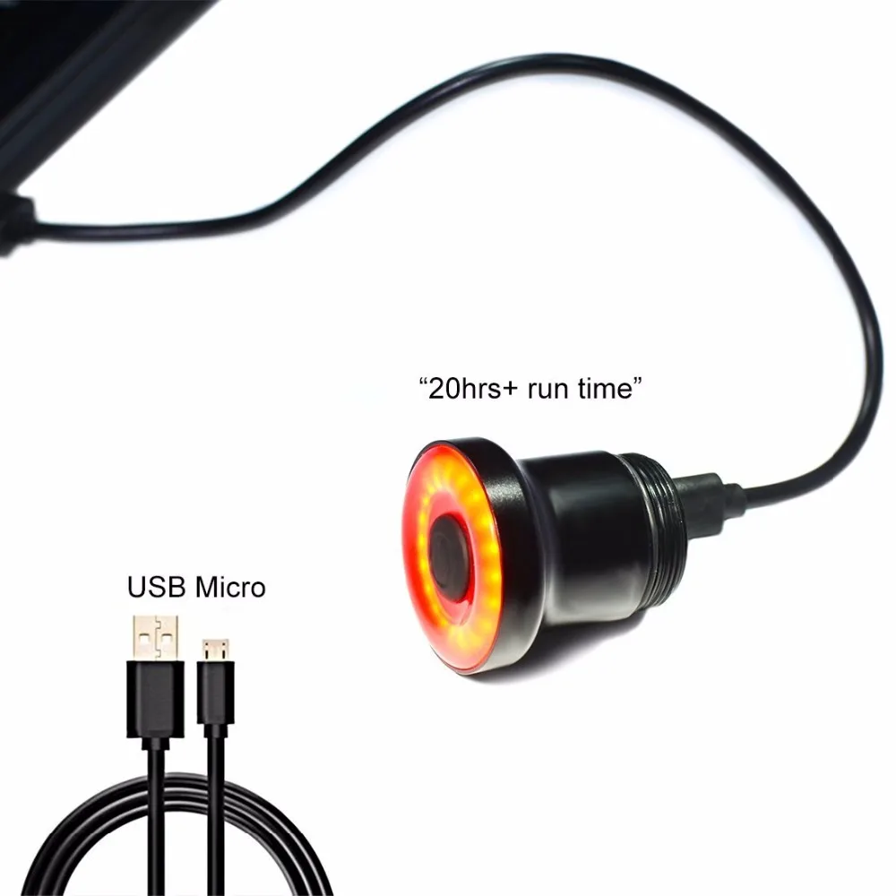 Велосипедные задние фонари Интеллектуальный сенсор тормозные огни usb xlite100