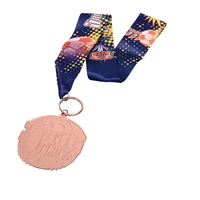 custom medal high quality custom metal rose gold medals cheap engraving sports medal with ribbons