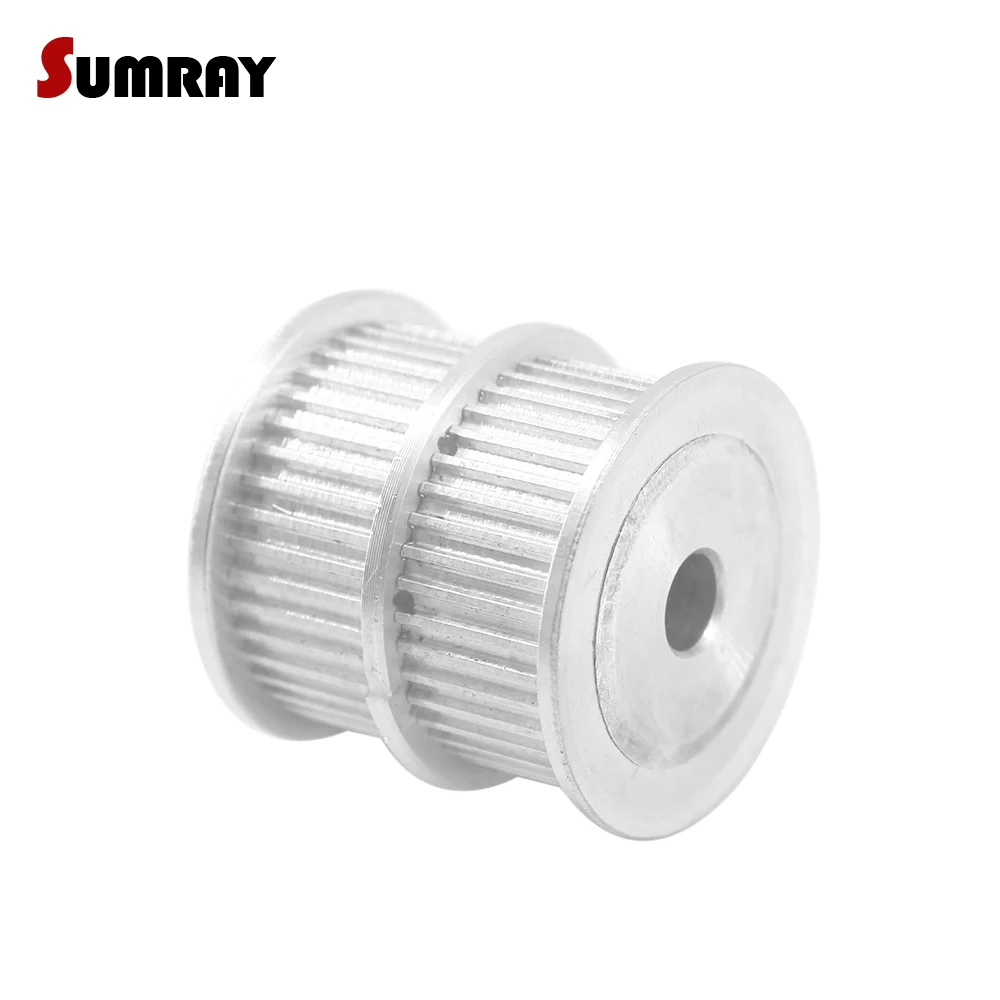 

SUMRAY MXL 40T Double Head Timing Pulley 6/8/10/12mm inner bore 11mm width Combined Synchronous Wheel Pulley for 3D Printer
