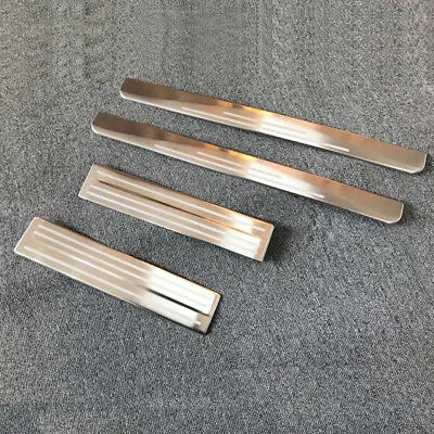 

Stainless Steel Outer Door Sill Scuff Plate 4pcs For Nissan Leaf 2018