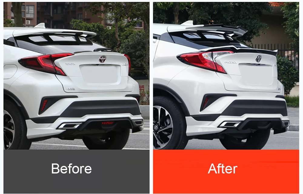 Для Toyota CHR C-HR IZOA, верхний спойлер, высокое качество, АБС пластик, Неокрашенный задний спойлер, багажник, губы, крыло, Стайлинг автомобиля