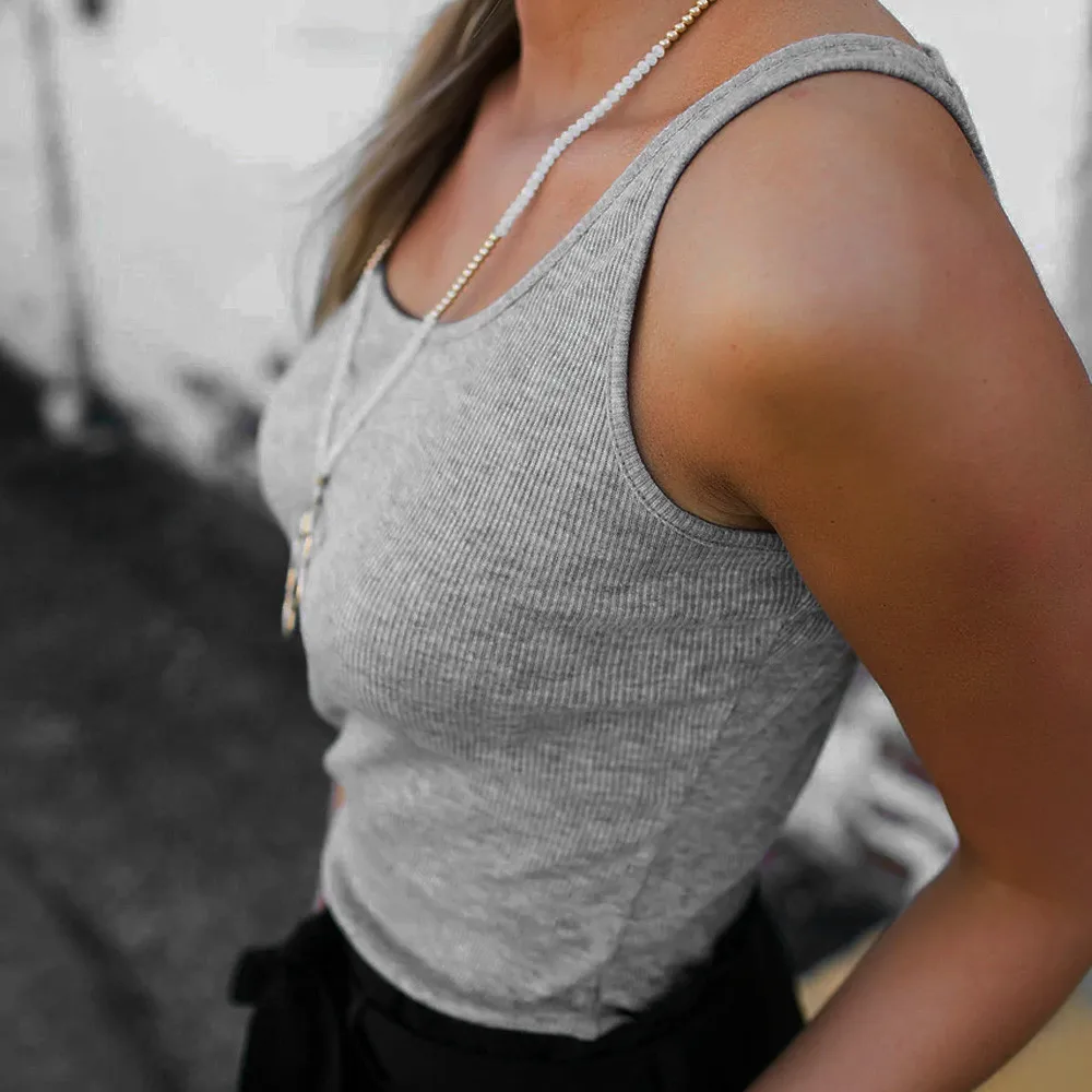 Новинка 2019 модные пикантные женские топы Повседневный хлопковый топ без рукавов