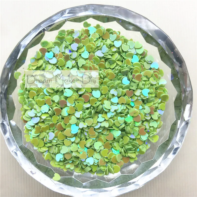 10 г 3 мм милые в форме сердца ПВХ свободные пайетки для дизайна ногтей