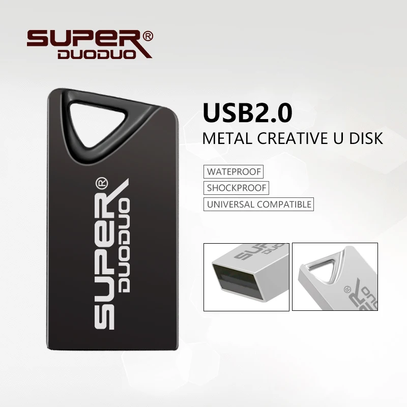 Новое поступление флеш накопитель USB 128 Гб металлический 32 супер маленький 64 ГБ 16 8