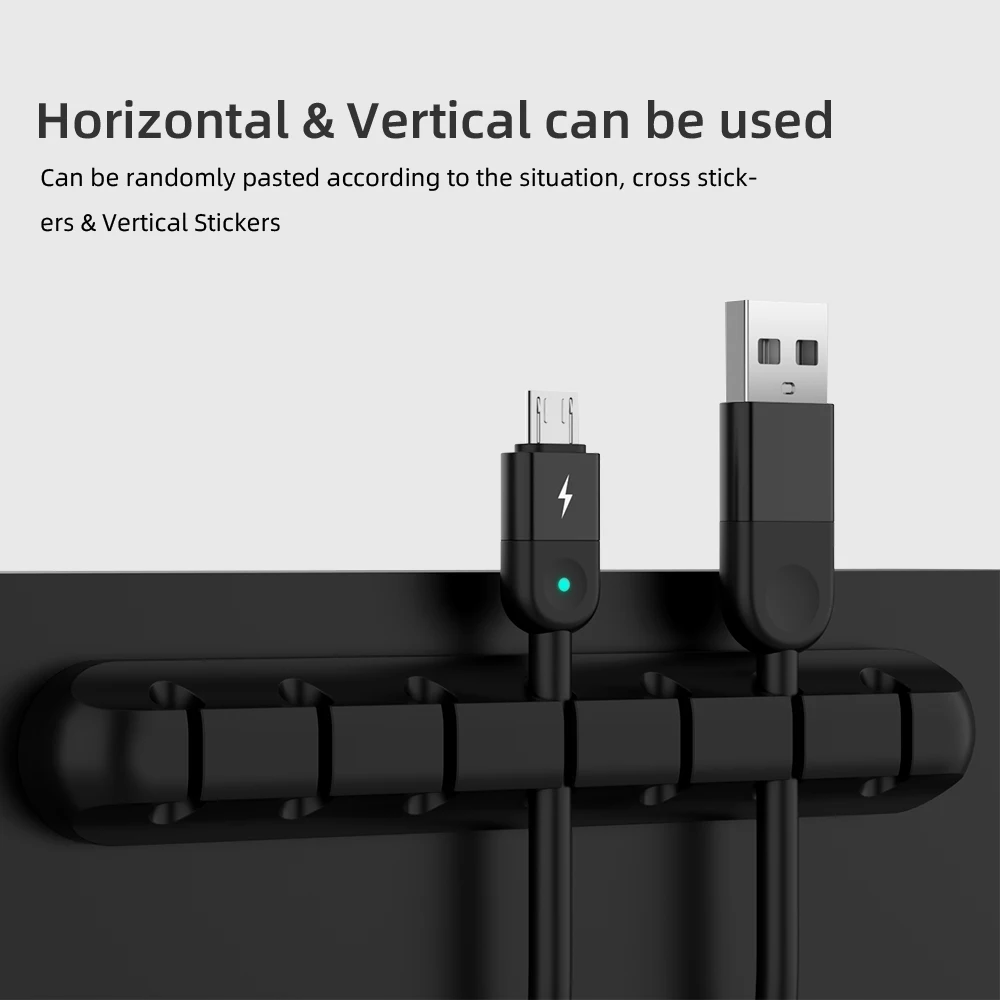 USB Cable Holder Silicone Organizer Flexible Winder Management Clips For Mouse Keyboard Earphone Headset | Электроника