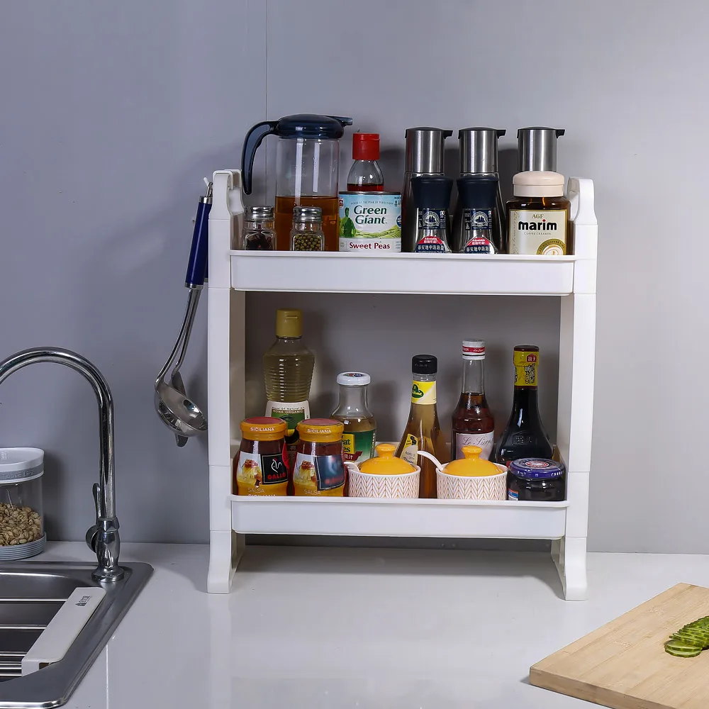 Кухонные принадлежности BYN цвета слоновой кости 2-ярусная Нетоксичная стойка для