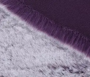 purple Роскошный костюм с воротником из искусственного меха, зимнее пальто шить ткань 50x170 см из искусственного кроличьего меха с длинным ворсом искусственный мех - Цвет: purple