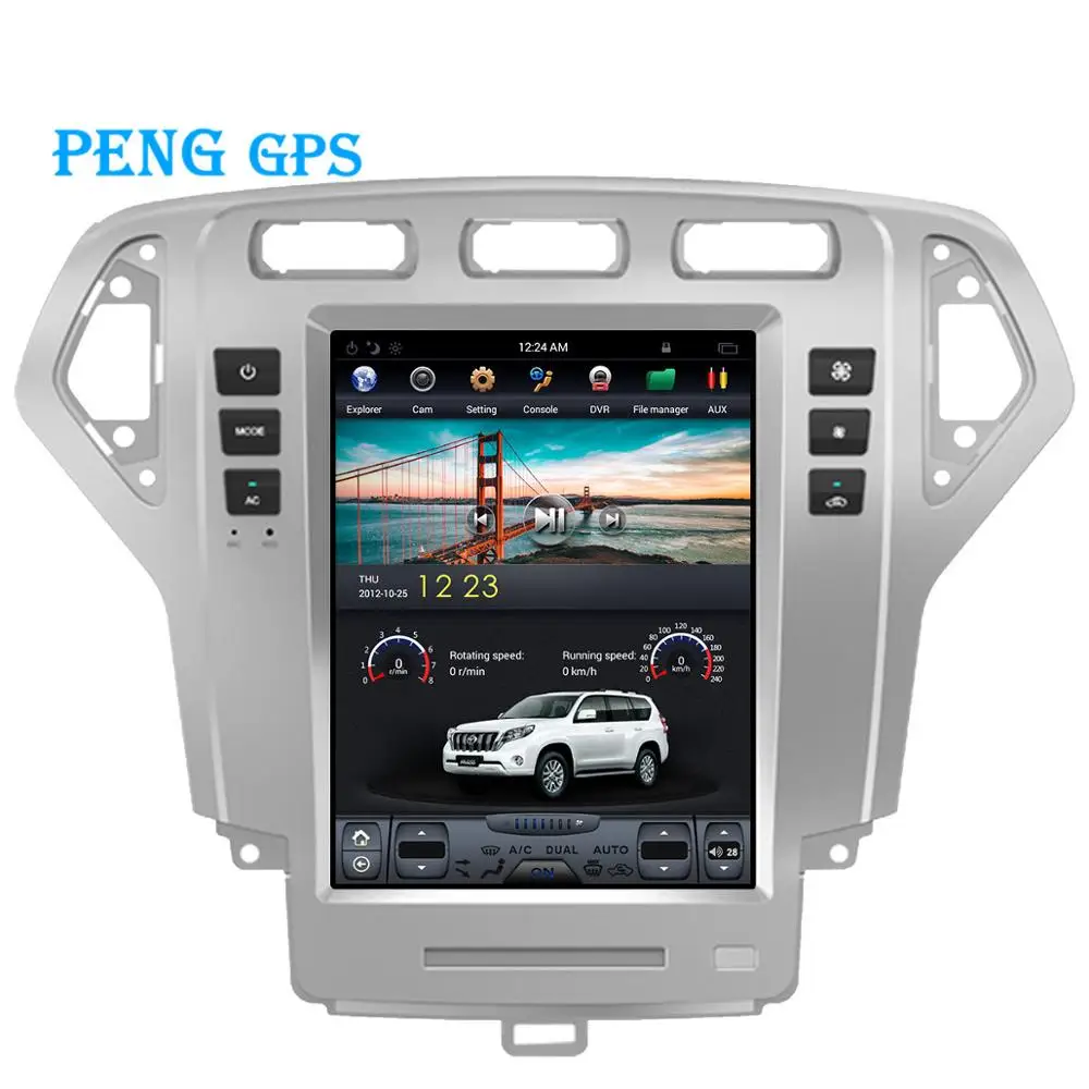 10 4 &quotTesla автомобильный Радио вертикальный экран для Ford Fusion Mondeo 2007 2010 gps